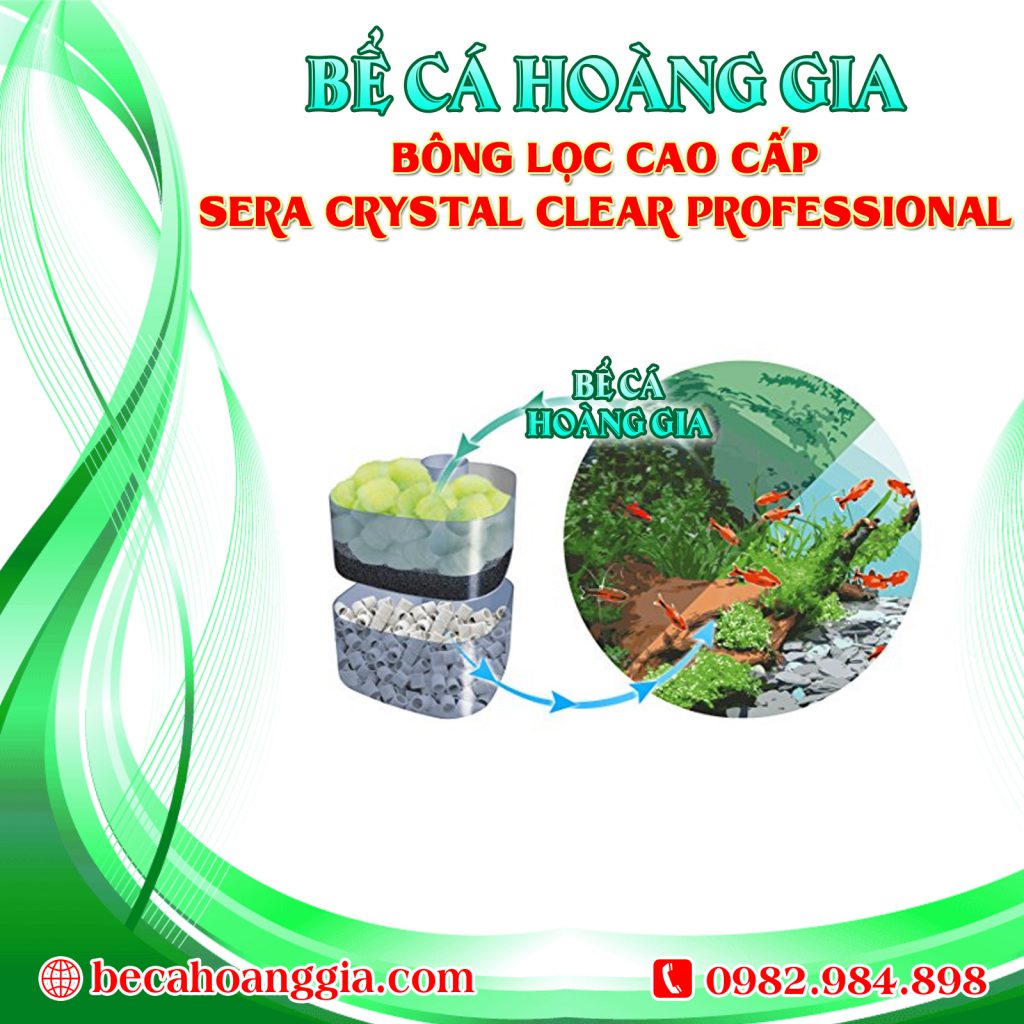 BÔNG LỌC CAO CẤP SERA CRYSTAL CLEAR PROFESSIONAL