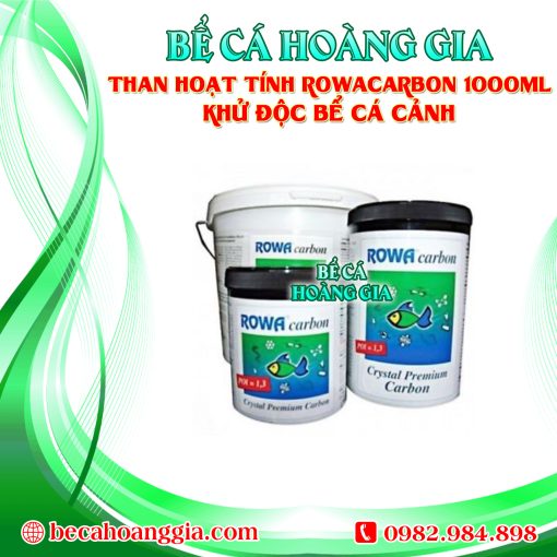 THAN HOẠT TÍNH ROWACARBON 1000ML KHỬ ĐỘC BỂ CÁ CẢNH