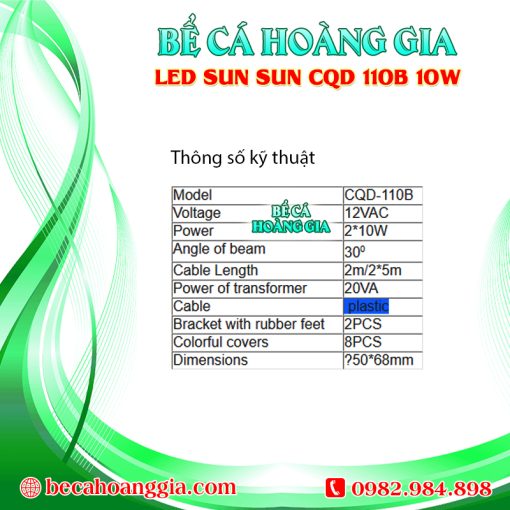 LED SUN SUN CQD 110B 10W