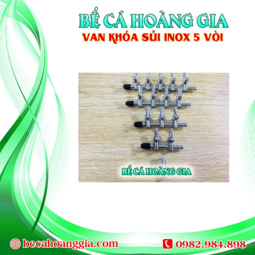 VAN KHÓA SỦI INOX 5 VÒI