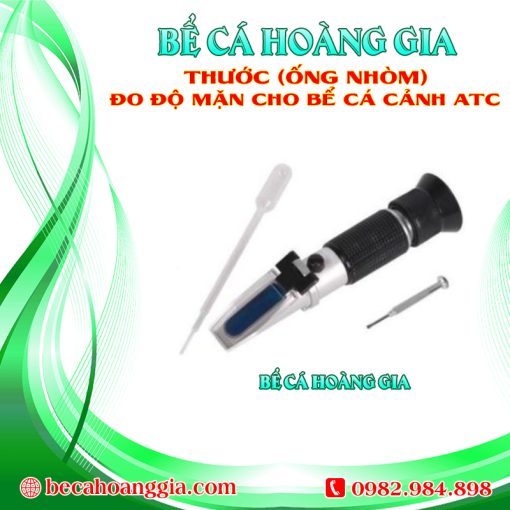 THƯỚC (ỐNG NHÒM) ĐO ĐỘ MẶN CHO BỂ CÁ CẢNH ATC