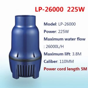 Máy bơm hồ koi Jebao LP 26000 225W chuyên dụng cho hồ koi